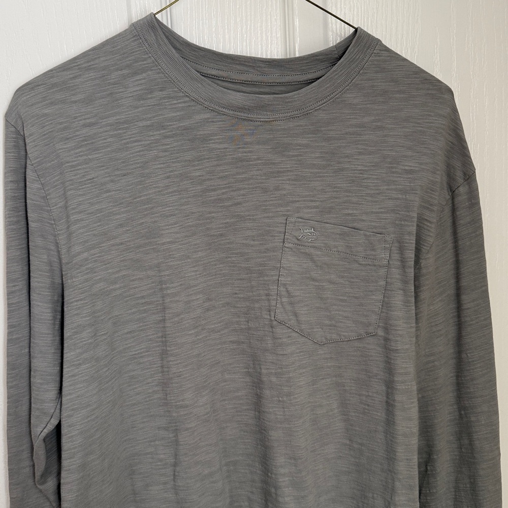Southern Tide Men's Charcoal Long Sleeve Tee, Size XS, new without tags